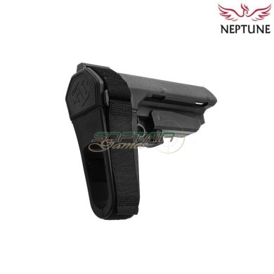 Stabilizing Brace Style Stock BLACK Neptune (nte-227-bk)