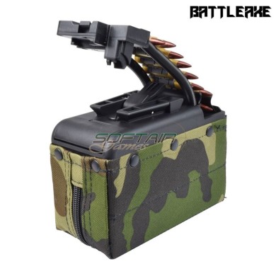 Caricatore elettrico 2000 BBS per mk46 minimi WOODLAND BATTLEAXE (MINIMI DRUM MC))