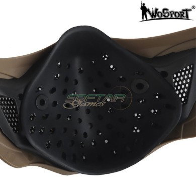 Scorpion half mask TAN WOSPORT (wo-ma201t)