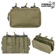 Tasca tripla 5.56 Utility Pouch VERDE Frog Industries® (fi-51613213-od)