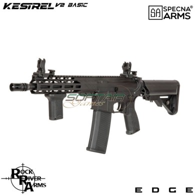 Electric Rifle SA-E25 Edge™ Kestrel™ RRA MK Zev CQB style Carbine Replica BLACK Specna Arms® (spe-01-044354)