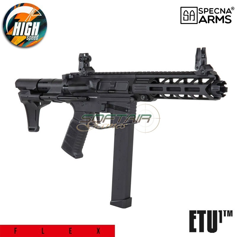 Fucile elettrico SA-FX10 FLEX™ ETU1™ High Speed 30rps BLACK Specna Arms® (spe-01-039600)