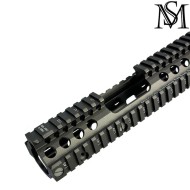 Rail M4A1 FSP RIS II 12" WOLF BLACK per AEG DD Style MilSim (ms-516-12-wb)