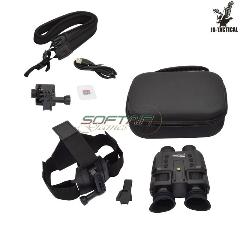 Visore Notturno Binoculare zoom Digitale 1x-8x lenti 25mm JS-Tactical (js-nv1)