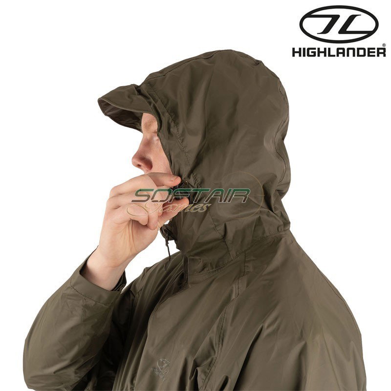 STOW & GO Waterproof Jacket BLACK Highlander (hl-jac077-bk)