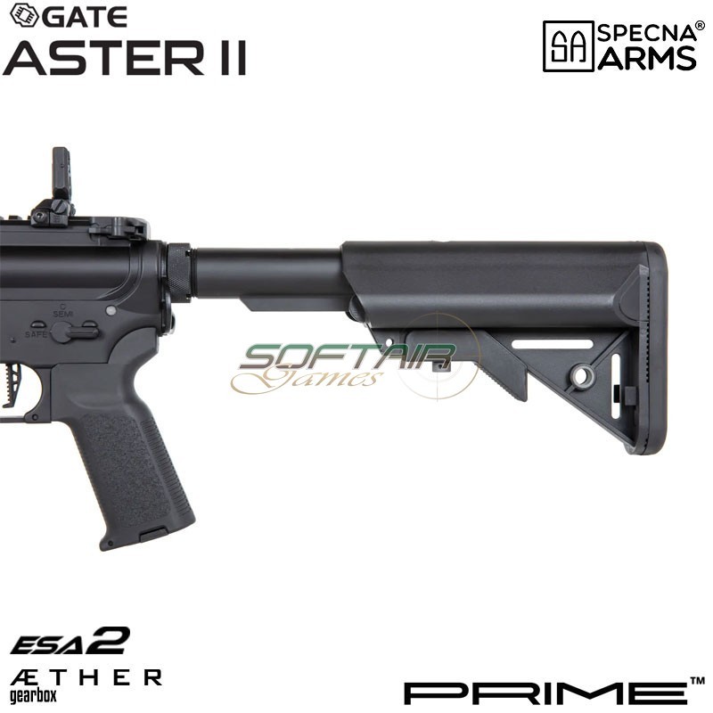 Electric rifle SA-P20 Prime™ Aster II ETU - Brushless Motor BLACK Specna Arms® (spe-01-043640)