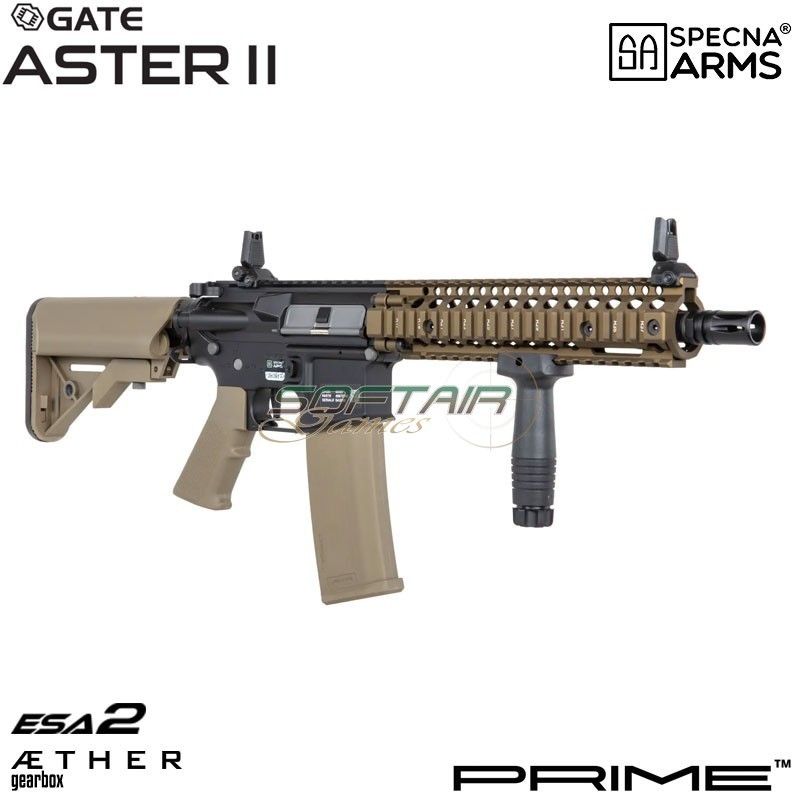 Electric rifle MK18 Daniel Defense® SA-P19 Prime™ Aster II ETU - Brushless Motor CHAOS BRONZE Specna Arms® (spe-01-043638)