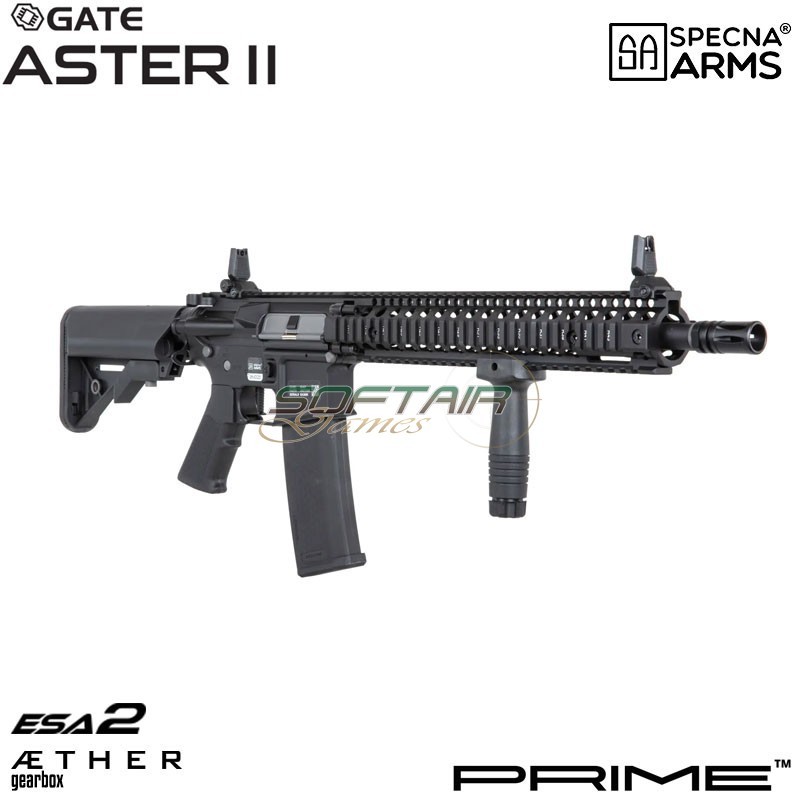 Fucile elettrico MK18 Daniel Defense® SA-P26 Prime™ Aster II ETU - Motore Brushless BLACK Specna Arms® (spe-01-043652)
