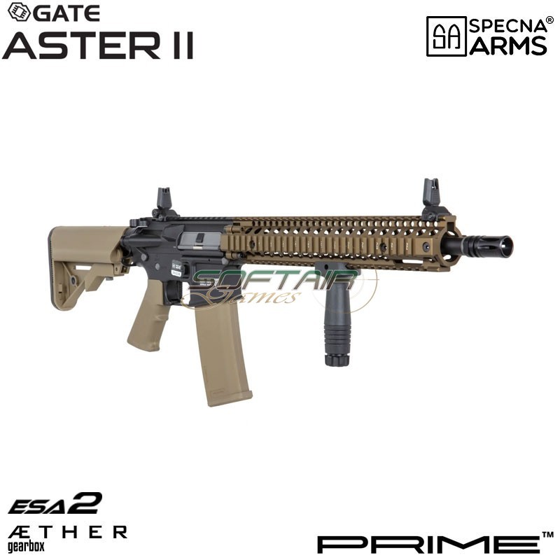 Electric rifle MK18 Daniel Defense® SA-P26 Prime™ Aster II ETU - Brushless Motor CHAOS BRONZE Specna Arms® (spe-01-043653)