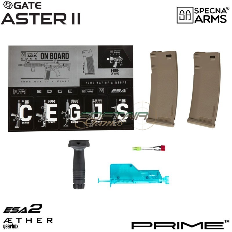 Fucile elettrico MK18 Daniel Defense® SA-P26 Prime™ Aster II ETU - Motore Brushless CHAOS BRONZE Specna Arms® (spe-01-043653)