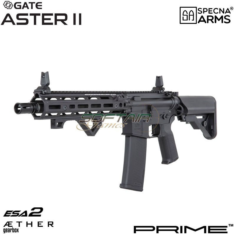 Fucile elettrico Daniel Defense® RIS III SA-P27 Prime™ Aster II ETU - Motore Brushless BLACK Specna Arms® (spe-01-043654)