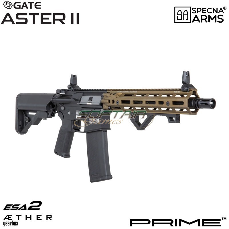Fucile elettrico Daniel Defense® RIS III SA-P27 Prime™ Aster II ETU - Motore Brushless CHAOS BRONZE Specna Arms® (spe-01-043655)