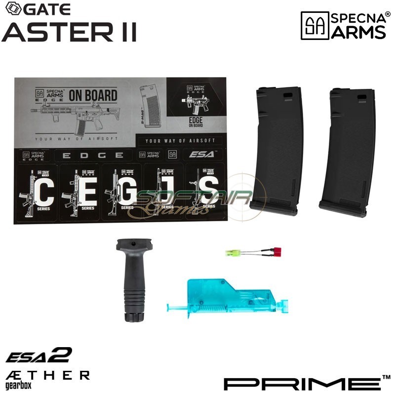 Electric rifle Daniel Defense® RIS III SA-P28 Prime™ Aster II ETU - Brushless Motor GREY Specna Arms® (spe-01-043659)
