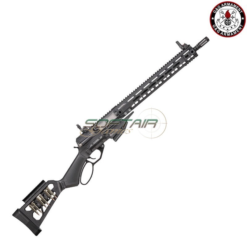 GAS rifle LEVAR 15" BLACK G&G (gg-levar15)
