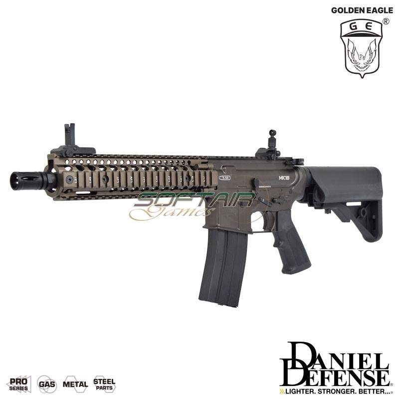 Fucile a GAS DANIEL DEFENSE MK18 9.5" BRONZE Golden Eagle (ge-6592mtt)