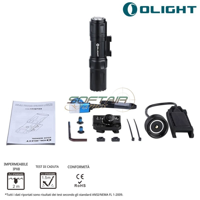 Flashlight ODIN Mini 1250 lumen BLACK Olight (ol-007-bk)