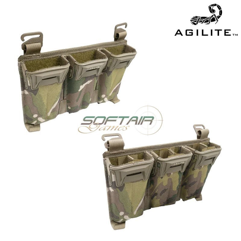 Tasca tripla PINCER PLACARD™ MULTI-CALIBER RANGER GREEN Agilite (8038.1rng1sz)