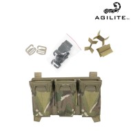 PINCER PLACARD™ MULTI-CALIBER Triple Mag Pouch BLACK Agilite (8038.1blk1sz)