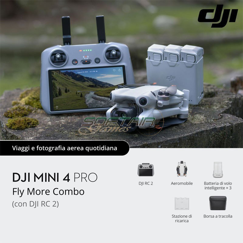DJI Mini 4 Pro Fly More Combo and DJI RC 2 (DJM4P2)