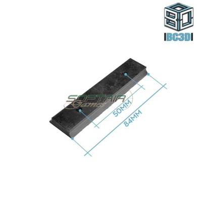 Picatinny rail BLACK for Krytac and Zenit. style BC3D (bc3d-18-bk)