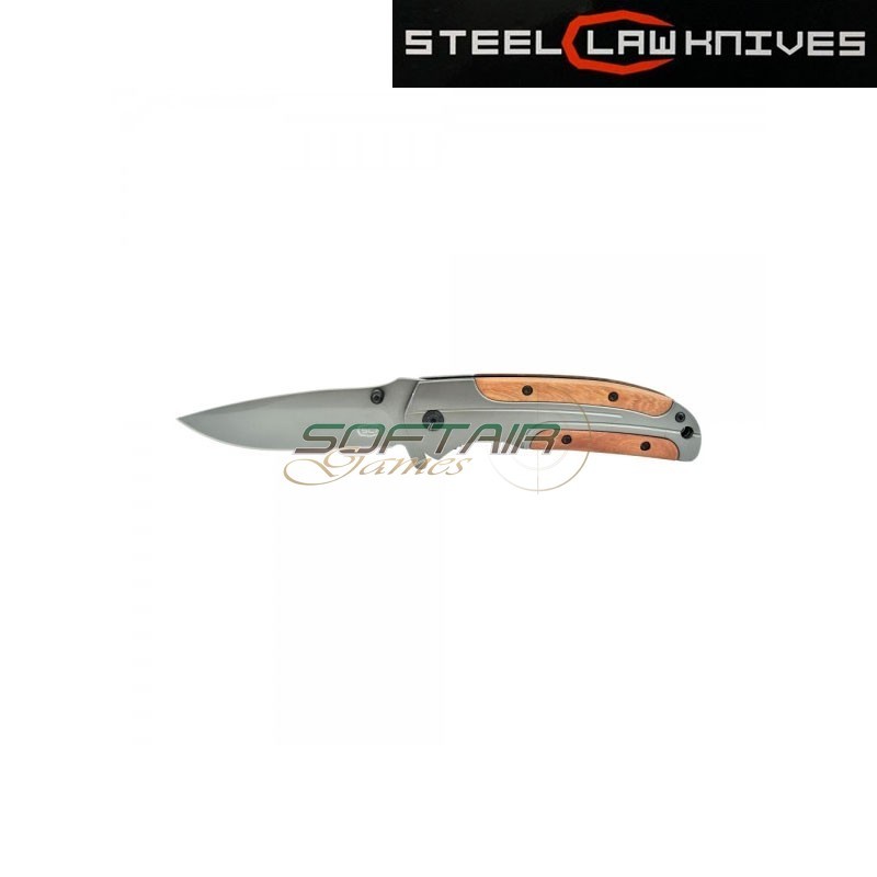 Coltello tascabile con perno di apertura SCK wood/steel (cw-k368)