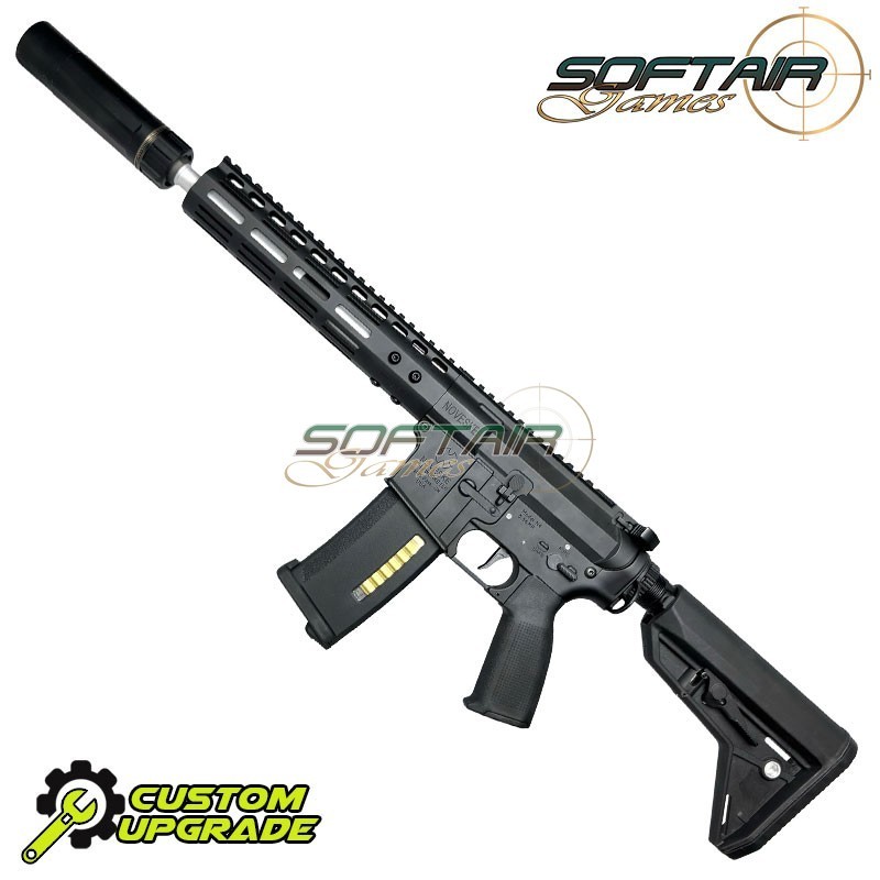 Fucile elettrico N4 NSR9 DEVGRU FULL CUSTOM 30bb/s BLACK SoftairGames (sgw-27-bk)