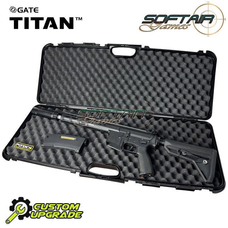 Fucile elettrico N4 NSR9 DEVGRU FULL CUSTOM 30bb/s BLACK SoftairGames (sgw-27-bk)