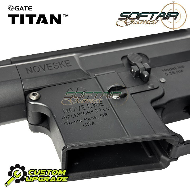 Fucile elettrico N4 NSR9 DEVGRU FULL CUSTOM 30bb/s BLACK SoftairGames (sgw-27-bk)