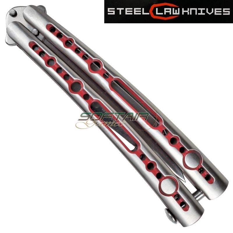 Coltello butterfly red details sck (cw-085-6)