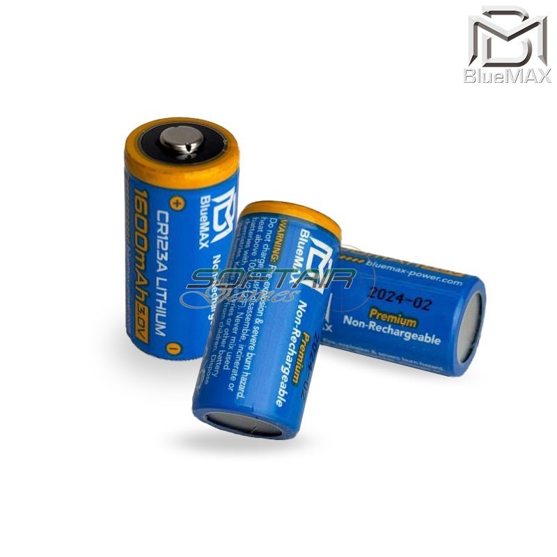 Batteria CR123A 3.0v 1600mAh 16340 Bluemax-power® (CR123A / 3030)