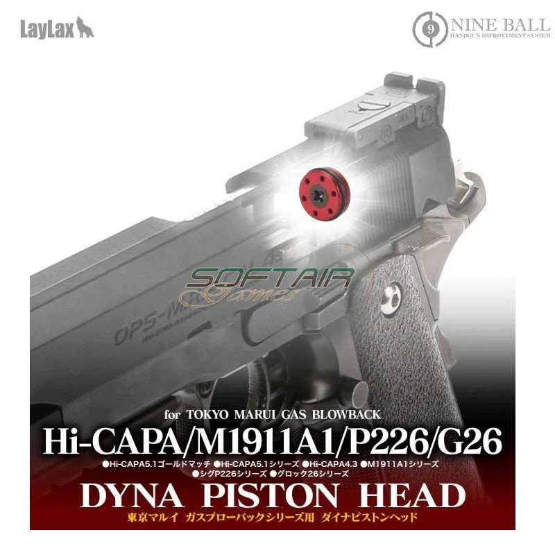 Piston Head Dyna for Hi-CAPA/M1911A1/P226/G26 GBB Nine Ball (nb-173768)