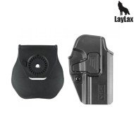 Fondina rigida CQC Battle Style BLACK per SIG SAUER M17 Laylax (la-174628)