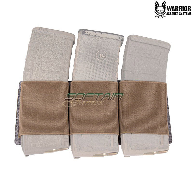 T1 Tegris Triple Elastic 5.56mm COYOTE TAN Warrior Assault Systems (w-t1-te-556-ct)