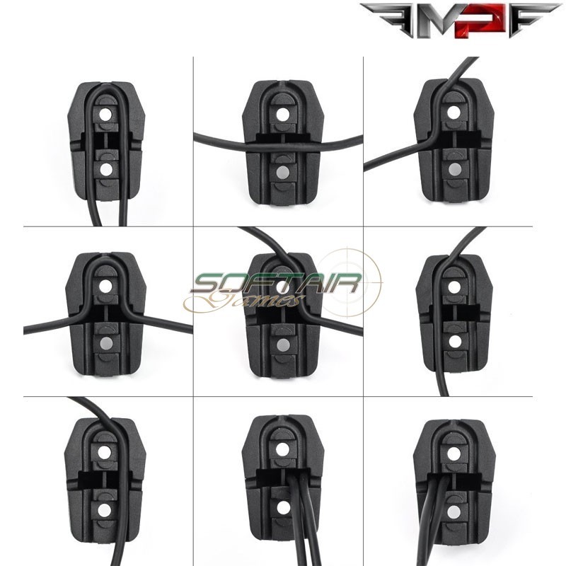 Hand Stop per LC con passacavi BLACK MP (mp1011-b)