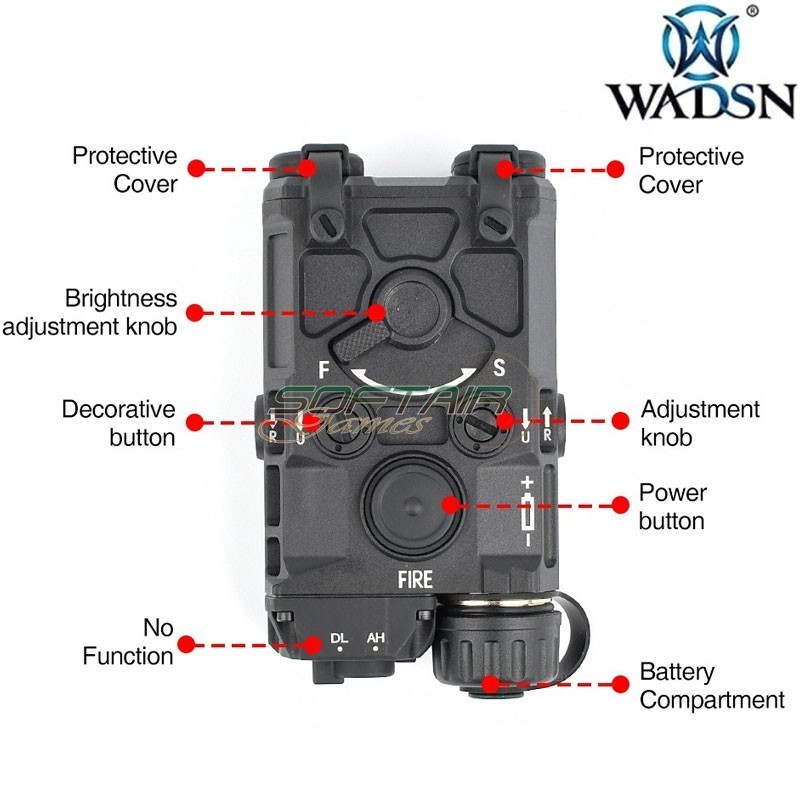 Laser aiming device with led light black Wadsn (wd6090-b)