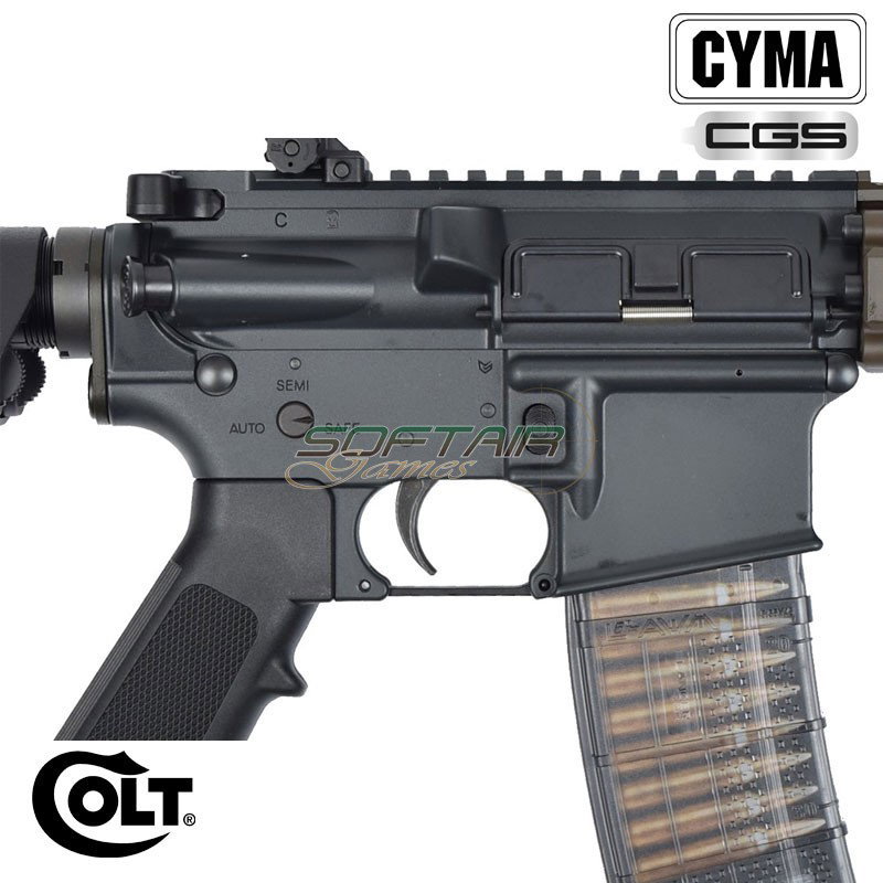 GAS Rifle COLT M4A1 10.5" BLACK/BRONZE Cyma CGS (cm-colt-gbb-m4a1)