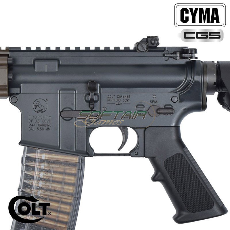Fucile a GAS COLT M4A1 10.5" BLACK/BRONZE Cyma CGS (cm-colt-gbb-m4a1)