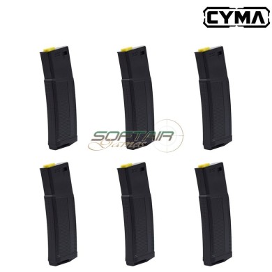 Box 6 caricatori daniel defense mid-cap 230 colpi nero CYMA (m236)