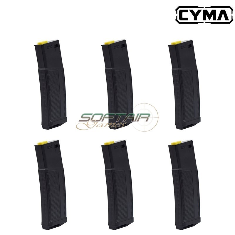 Box 6 caricatori daniel defense mid-cap 230 colpi nero CYMA (m236)