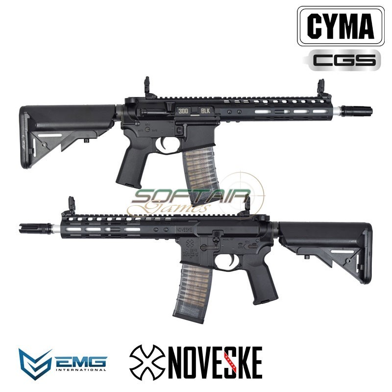 Fucile a GAS Noveske N4 NSR9 DEVGRU HIGH SPEED Black EMG by CYMA CGS (cm1201hsb)