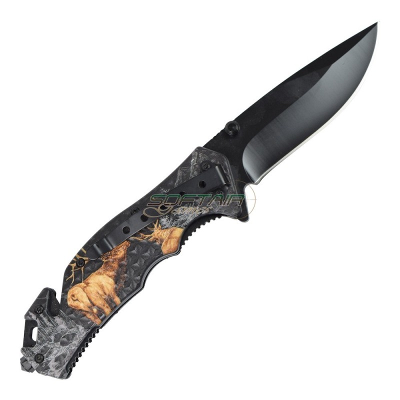 Spring assisted pocket folding knife hunt sck (cw-220)