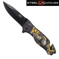 Spring assisted pocket folding knife death tech SCK (cw-211)