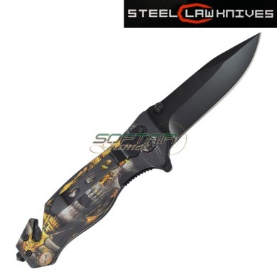 Spring assisted pocket folding knife death tech SCK (cw-211)