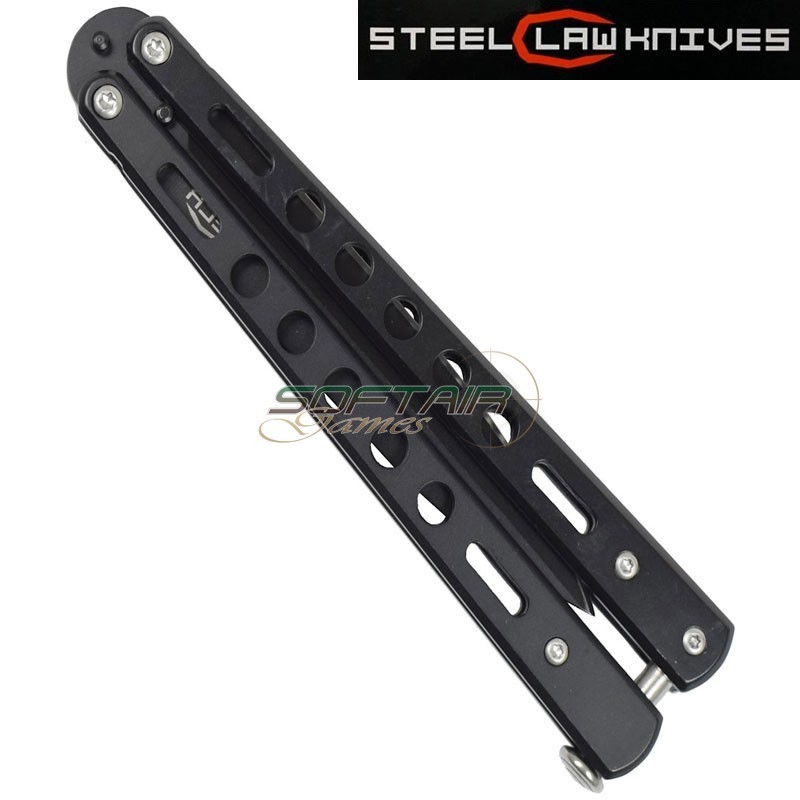 Butterfly knife slick black sck (cw-207)