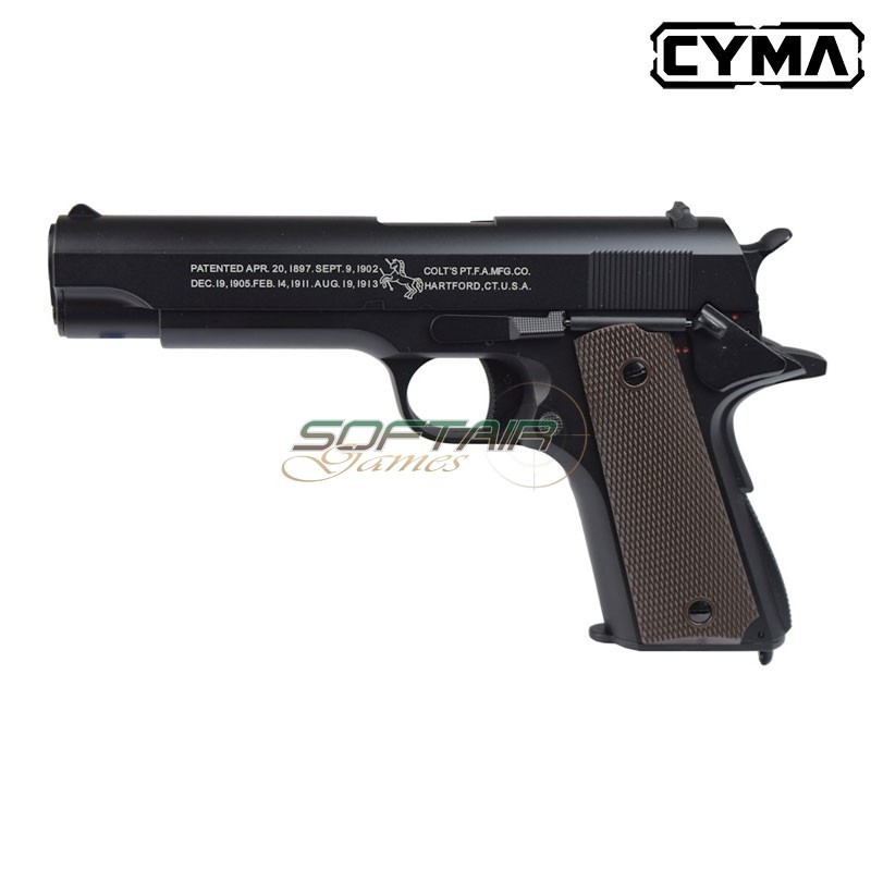 Electric pistol colt m1911a1 mosfet version black cyma (cm123up)