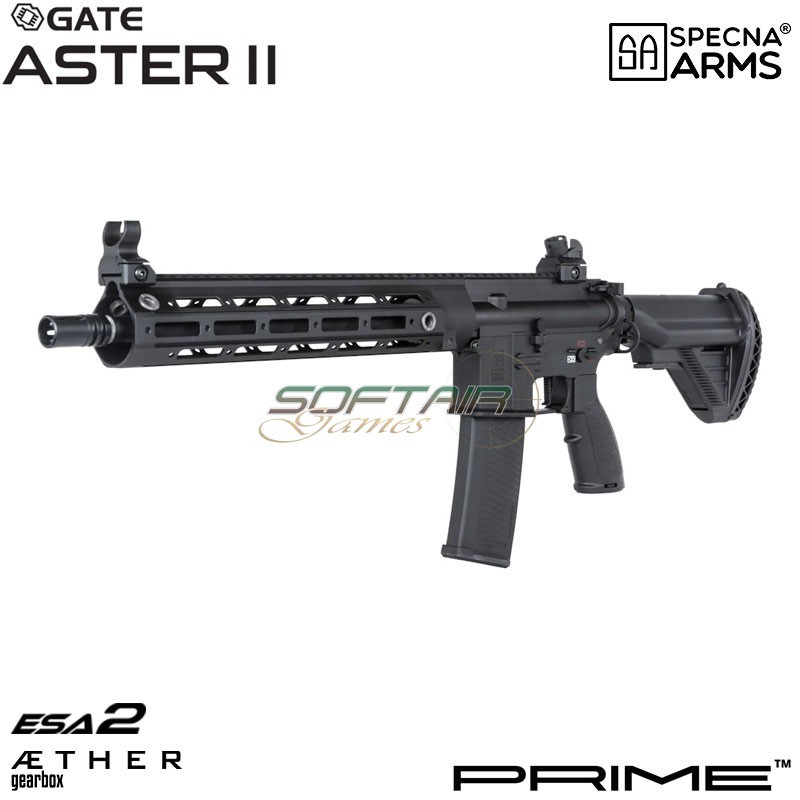 Fucile elettrico SA-PH22 Prime™ Aster II ETU - Motore Brushless BLACK Specna Arms® (spe-01-044128)