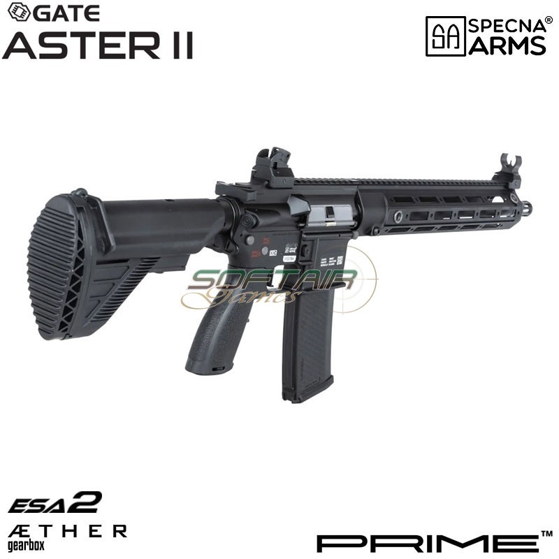 Fucile elettrico SA-PH22 Prime™ Aster II ETU - Motore Brushless BLACK Specna Arms® (spe-01-044128)