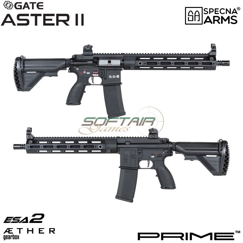 Electric rifle SA-PH22 Prime™ Aster II ETU - Motore Brushless BLACK Specna Arms® (spe-01-044128)
