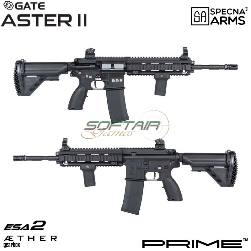 Electric rifle SA-PH21 Prime™ Aster II ETU - Motore Brushless BLACK Specna Arms® (spe-01-044127)