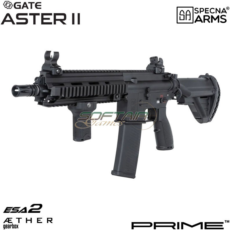 Fucile elettrico SA-PH20 Prime™ Aster II ETU - Motore Brushless BLACK Specna Arms® (spe-01-044126)